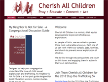 Tablet Screenshot of cherishallchildren.org